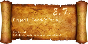 Enyedi Teodózia névjegykártya